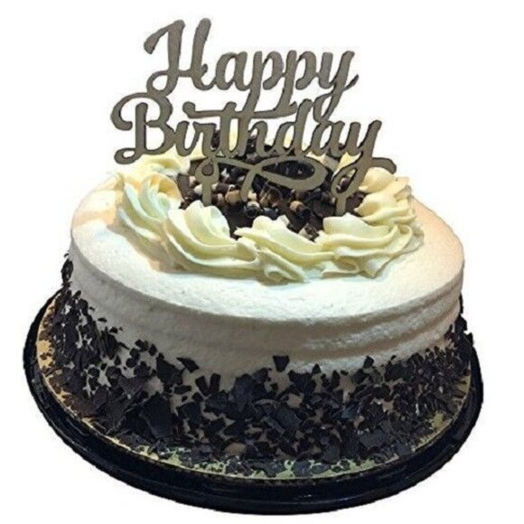 Happy Birthday Wooden Cake Topper - Celebration Cupcakes Decorating Pick New - Picture 2 of 5